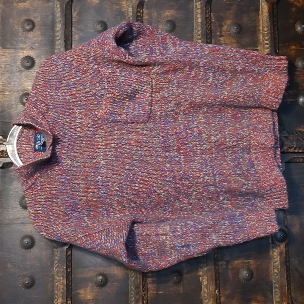 Fisherman Aesthetic Silk Angora Lambswool Knit Sweater Mi Ki Majestic